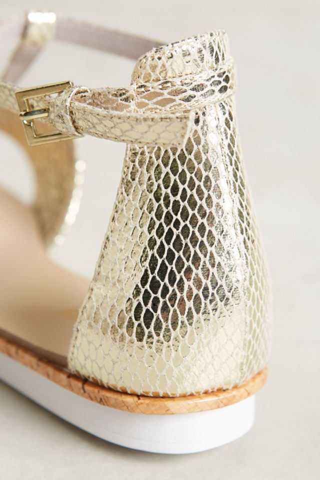 Farylrobin Marly Metallic T-Straps #6