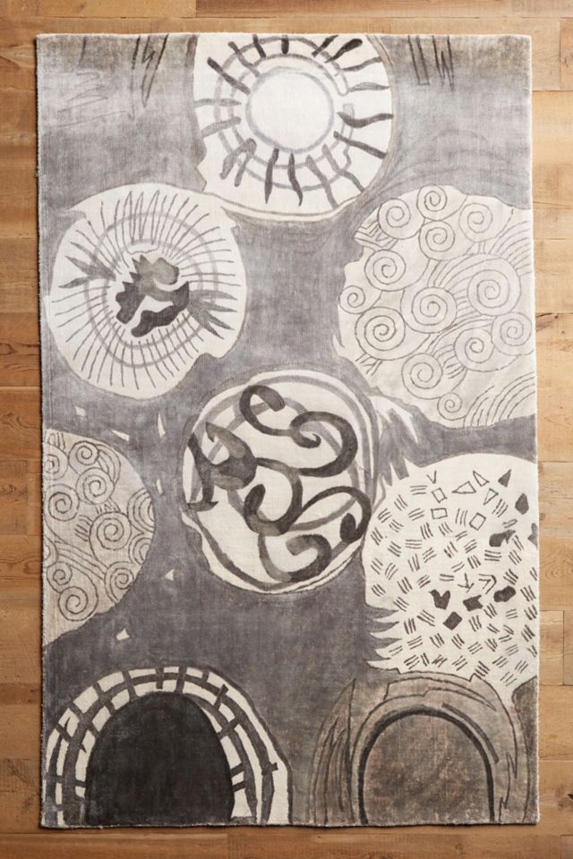 Ink Drawing Rug | Anthropologie