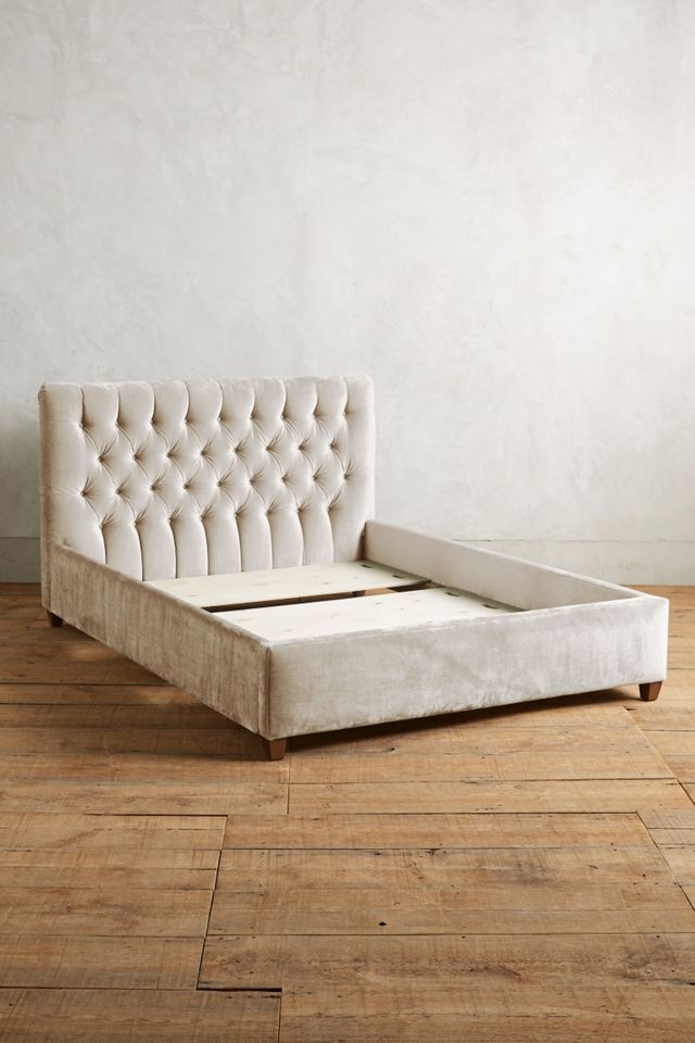 Slub Velvet Tufted Lena Bed #2