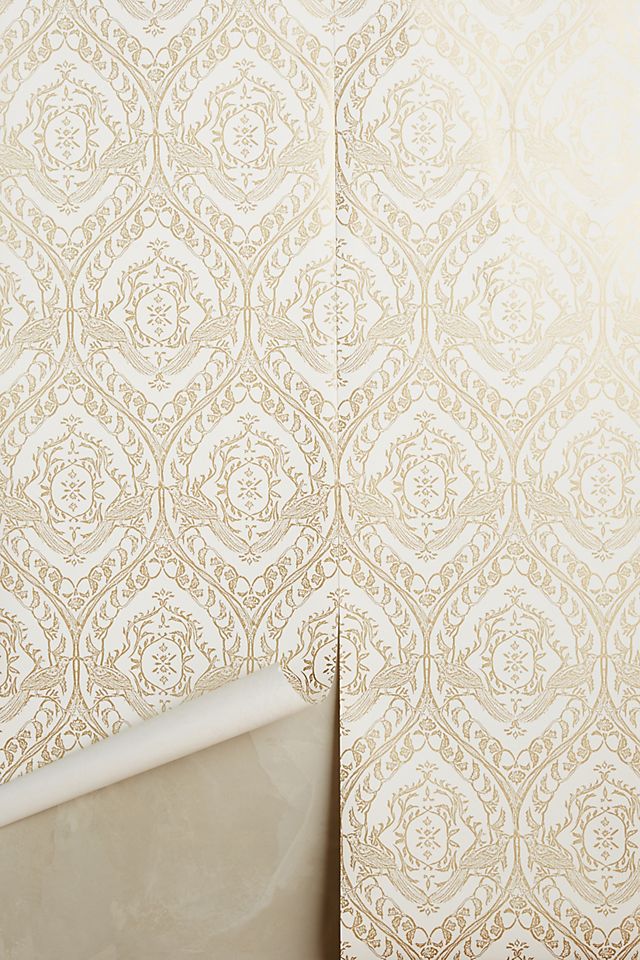 Tiled Crest Wallpaper | AnthroLiving