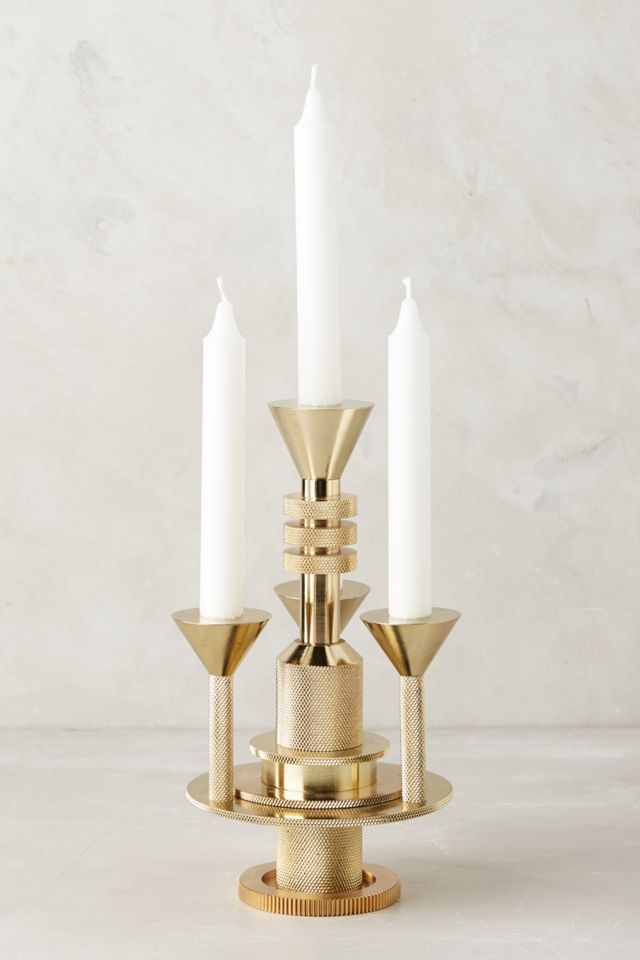 Brass Cog Candle Holder #4