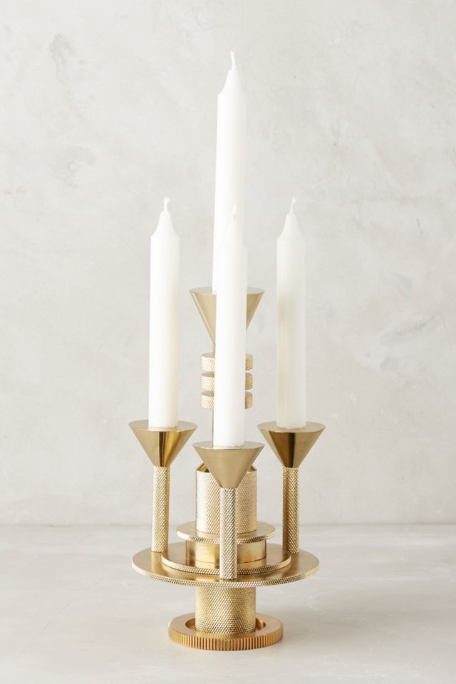Brass Cog Candle Holder #5