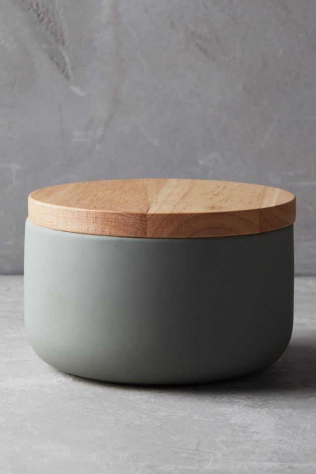 Wood-Topped Canister #2