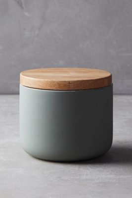 Wood-Topped Canister