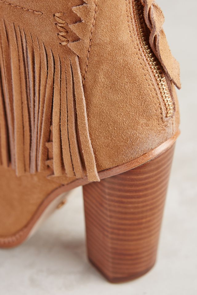 Cynthia Vincent Fringe Booties Anthropologie