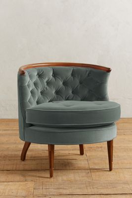 Velvet Bixby Chair