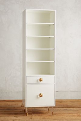 Lacquered Regency Bath Cabinet, Large