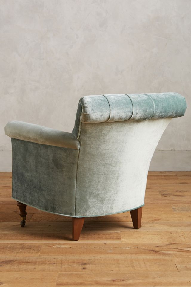 Slub Velvet Gwinnette Chair #1