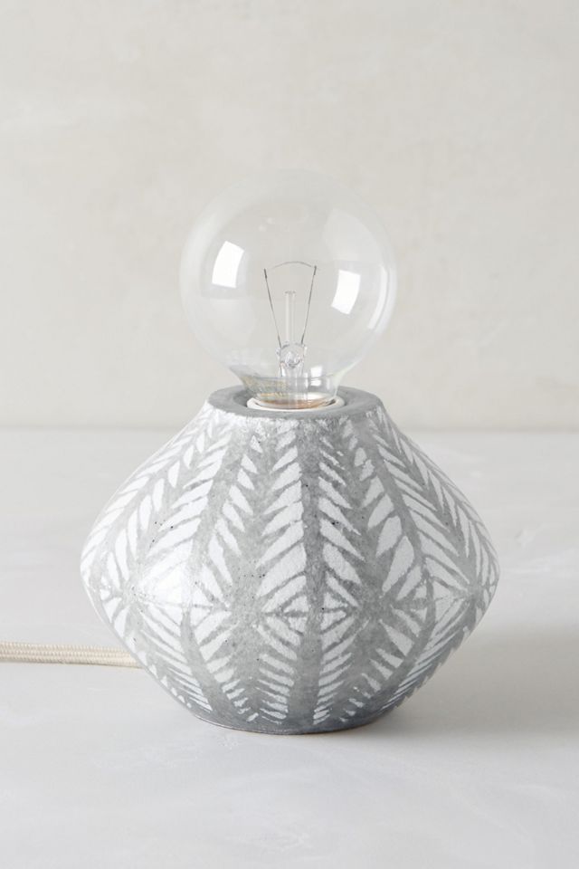 Handpainted Earthenware Lamp Base