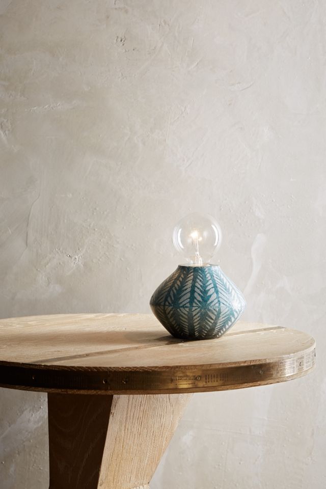 Handpainted Earthenware Lamp Base #2