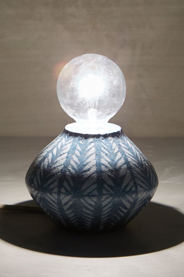 Handpainted Earthenware Lamp Base #3