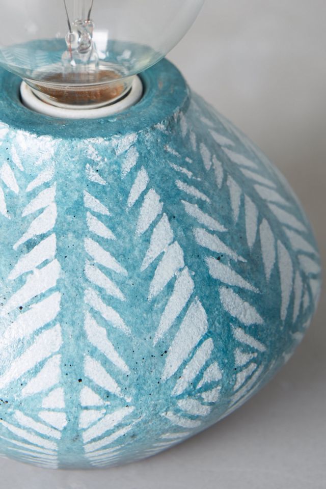 Handpainted Earthenware Lamp Base #4