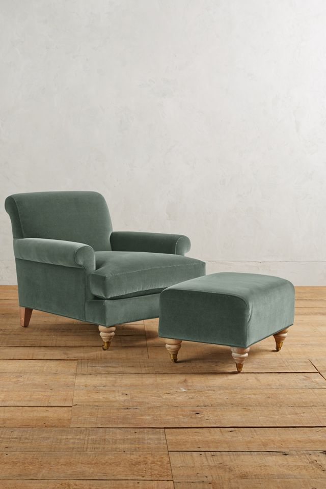 Velvet Willoughby Chair, Wilcox #3
