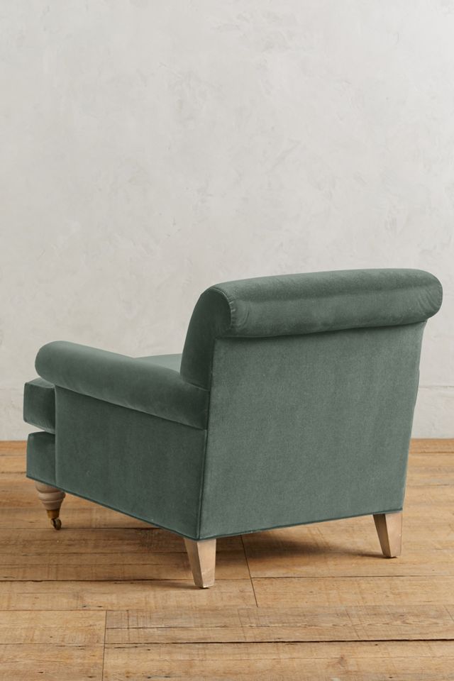 Velvet Willoughby Chair, Wilcox #1
