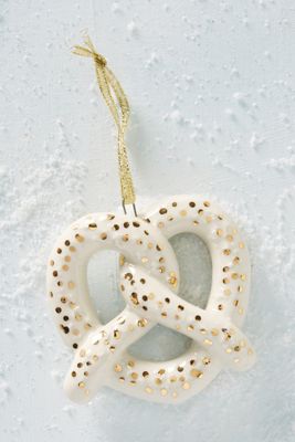Ceramic Pretzel Ornament