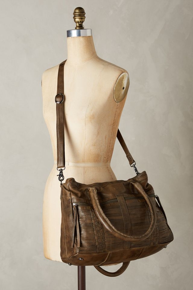 Woven Leather Satchel #3