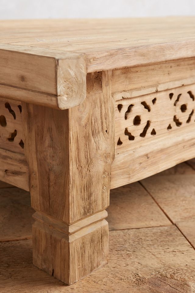 Handcarved Fretwork Coffee Table #1