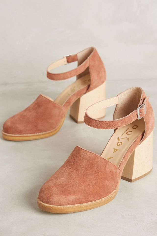 Taylor natural suede hot sale ankle strap heels