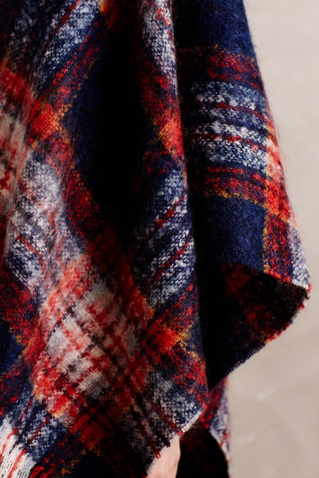 Harvest Plaid Poncho #2