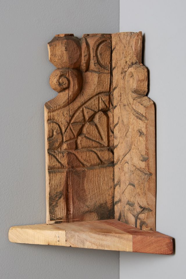 Salvaged Wood Corner Shelf #1