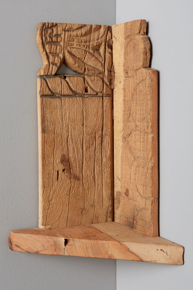 Salvaged Wood Corner Shelf #3
