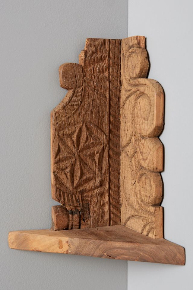 Salvaged Wood Corner Shelf #5