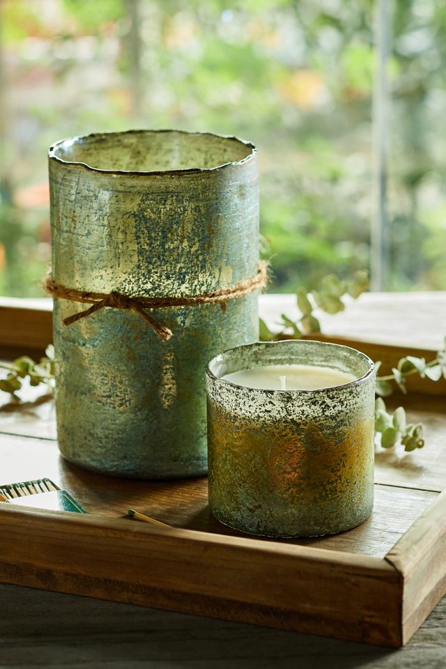 Textured Glass Candle, Grapefruit & Pine #3