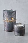 Textured Glass Candle, Tobacco Bark #1