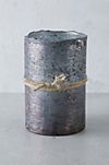 Textured Glass Candle, Tobacco Bark #2
