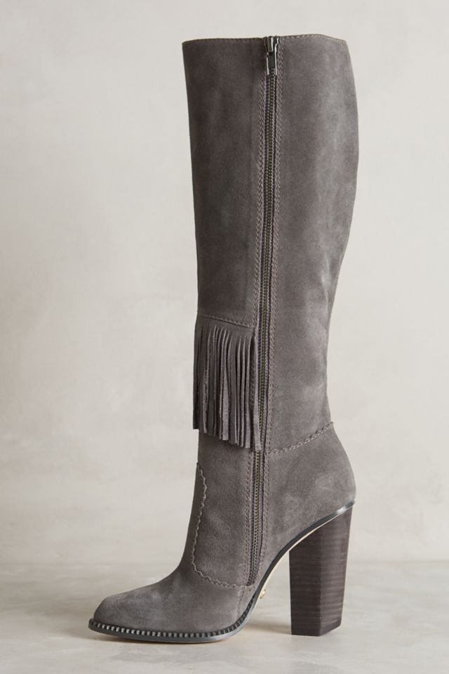 Cynthia Vincent Fringe-Swept Boots #2