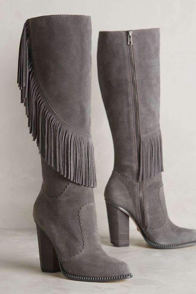 Cynthia Vincent Fringe Swept Boots Anthropologie