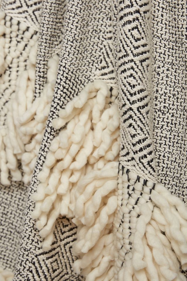 Geo Fringe Throw #1