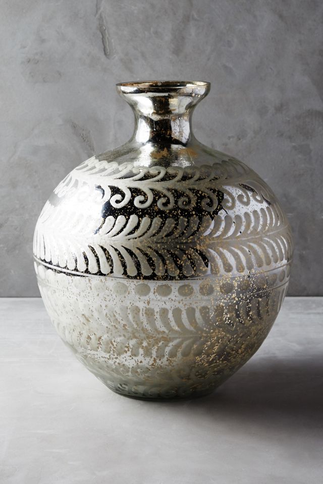 Frosted Mercury Vase #4