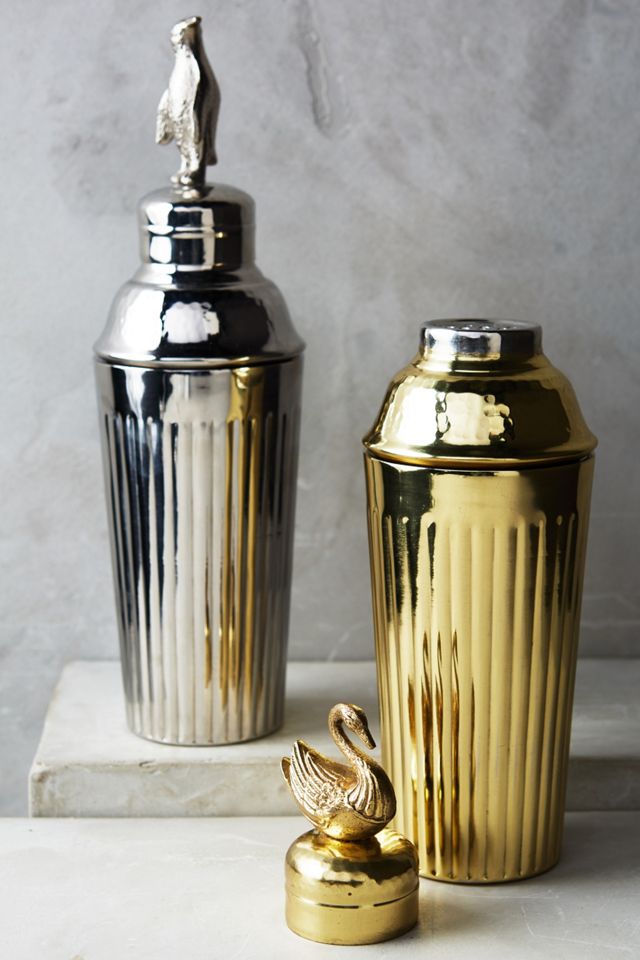 Gleaming Feather Cocktail Shaker #1