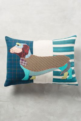 Patchwork Pup Pillow