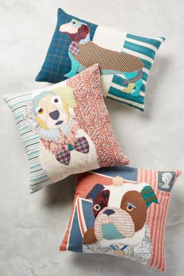 Patchwork Pup Pillow