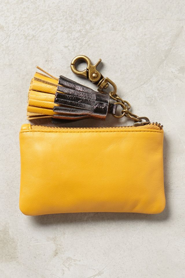 Tasseled Monogram Coin Pouch #2