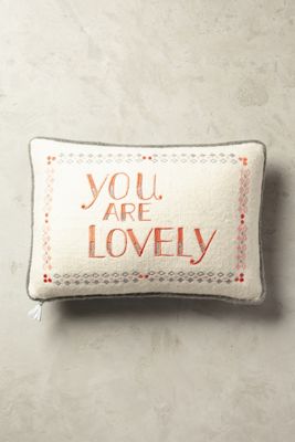 Festive Phrases Pillow