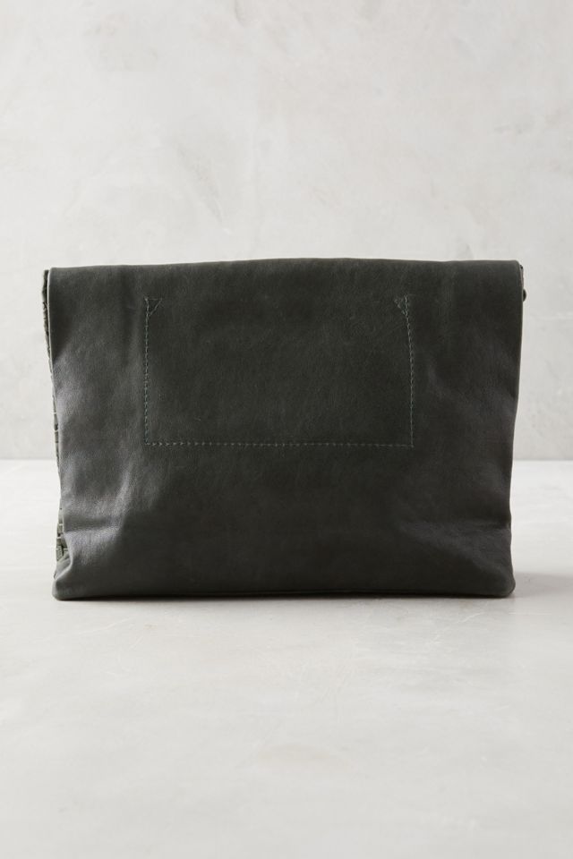 Woven Leather Dejeuner Clutch #1