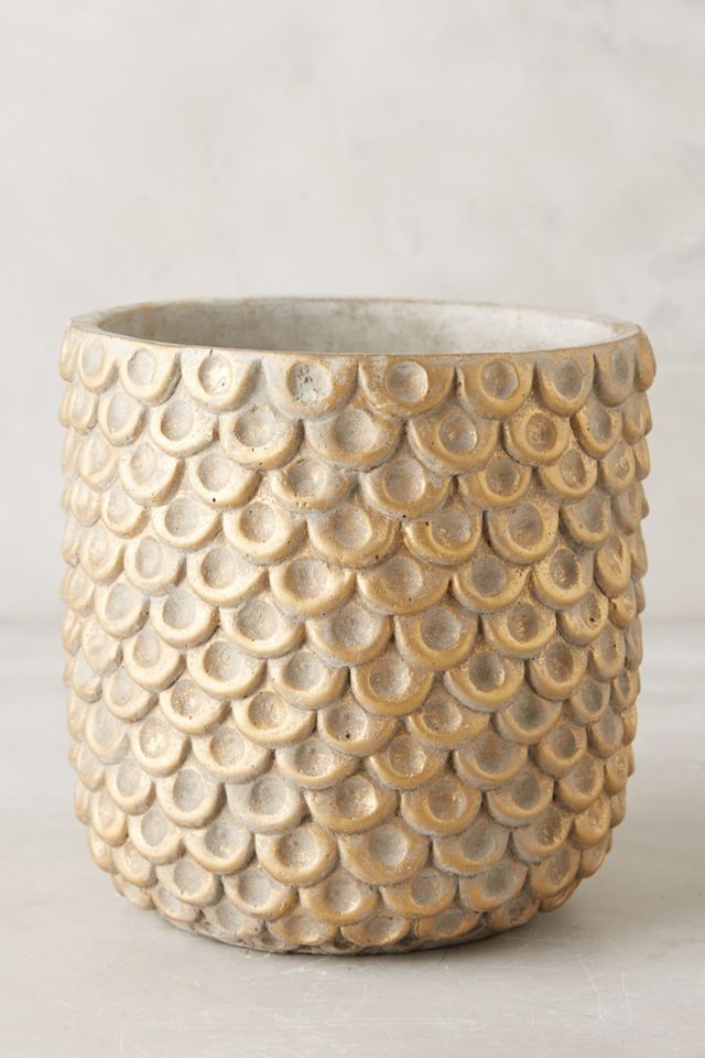 Gilded Scalloped Pot #4