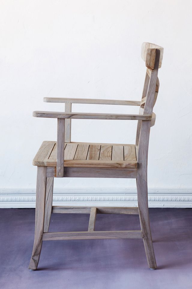 Crossback Teak Armchair #1