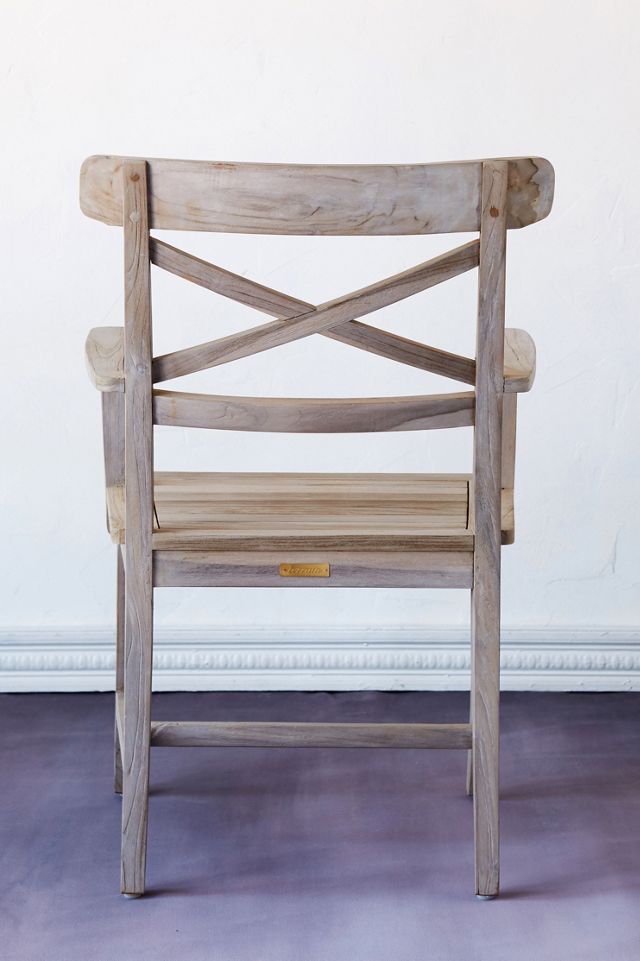 Crossback Teak Armchair #2