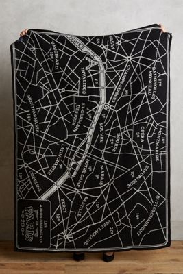 Faribault Map Woolen Throw