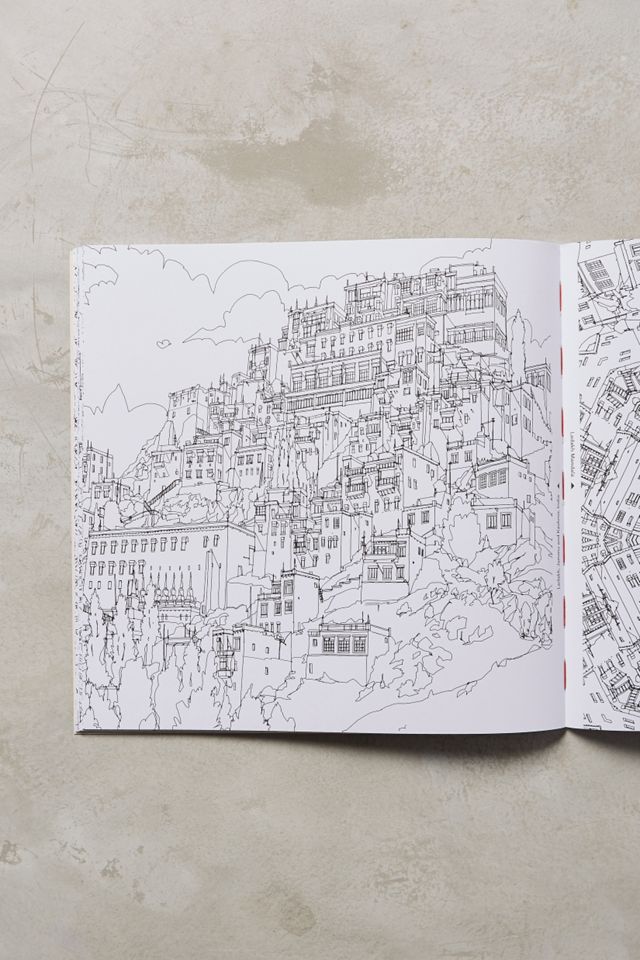 Fantastic Cities Coloring Book #2