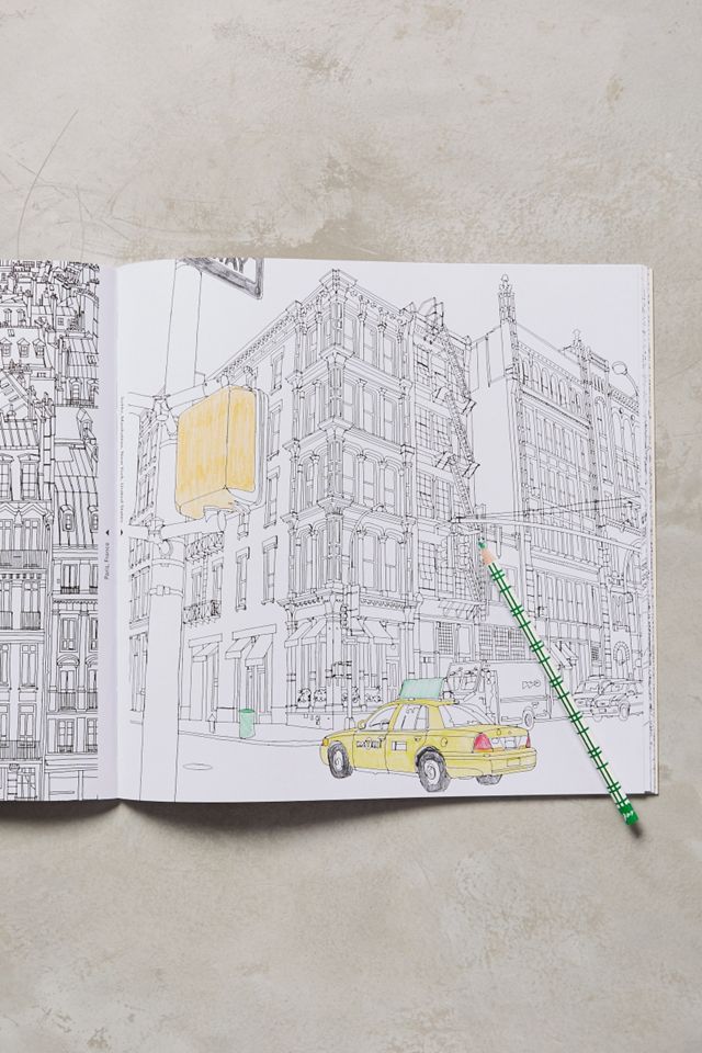 Fantastic Cities Coloring Book #4
