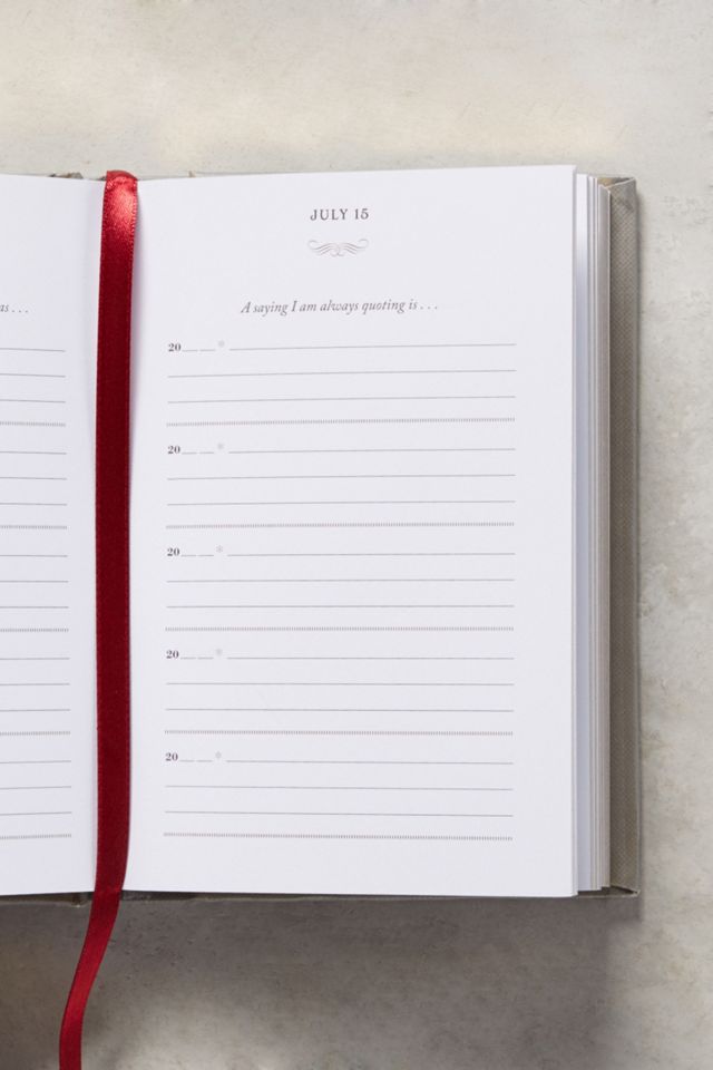 Five-Year Memory Journal #1