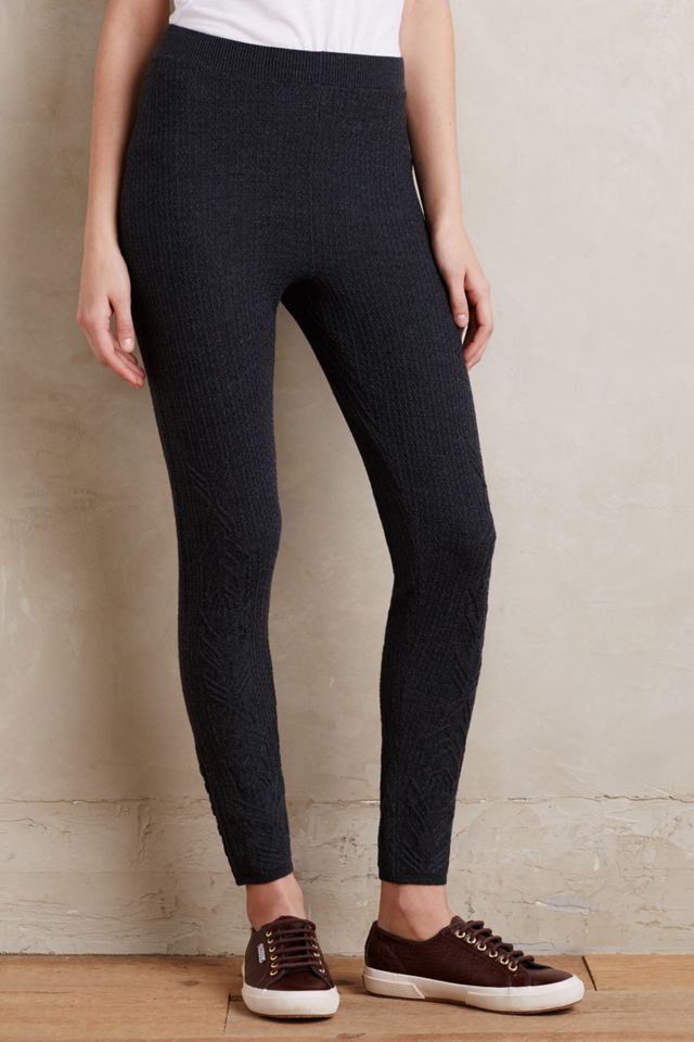 Pointelle Sweater Leggings #1