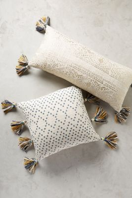 Tasseled Pointilliste Pillow