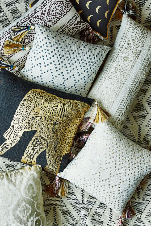 Tasseled Pointilliste Pillow #1