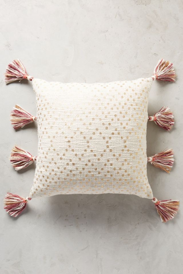 Tasseled Pointilliste Pillow #7